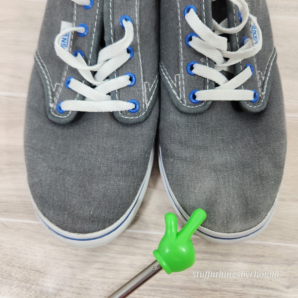 Vans Gray Lace Up Sneakers/Trainers, US Size Women's 7, Canvas Great‎ Condition! - Picture 9 of 9